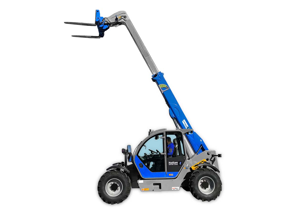 T37.7 | Graecus | Τηλεσκοπικό ανυψωτικό περονοφόρο 4×4 4WD| Μέγιστη ανύψωση 7m| Ικανότητα φόρτωσης έως 3.7Τ| Καμπίνα A/C| Υδροστατικό σαζμάν με επιλογή διεύθυνσης τύπου κάβουρα